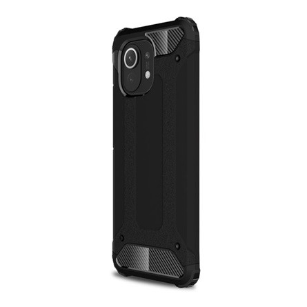 Gigapack Xiaomi Mi 11 5G Gigapack Defender szilikon telefonvédő ütésállóság, fémhatás, FEKETE