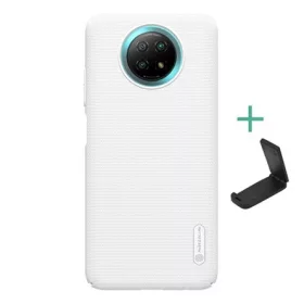   Nillkin Redmi Note 9T 5G NILLKIN SUPER FROSTED műanyag telefonvédő gumírozott, érdes felület + asztali tartó, FEHÉR