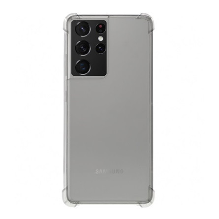 Gigapack Samsung S21 Ultra Gigapack Szilikon telefonvédő ütésállóság, légpárnás sarok, ÁTLÁTSZÓ