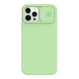   Nillkin iPhone 12 Pro Max NILLKIN CAMSHIELD SILKY szilikon telefonvédő matt, környezetbarát, VILÁGOSZÖLD