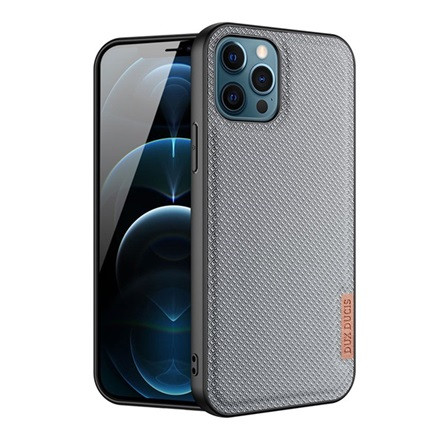 Dux Ducis iPhone 12 DUX DUCIS FINO szilikon telefonvédő műanyag belső, rombusz, SZÜRKE