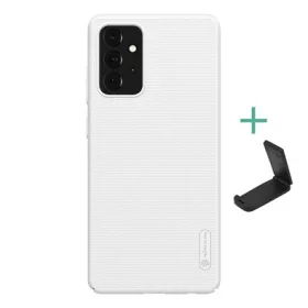   Nillkin Samsung A72 4G NILLKIN SUPER FROSTED műanyag telefonvédő gumírozott, érdes felület + asztali tartó, FEHÉR