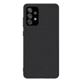   Nillkin Samsung A72 5G NILLKIN SYNTHETIC FIBER műanyag telefonvédő környezetbarát, karbon minta, FEKETE