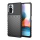 Gigapack Redmi Note 10 Pro 4G Gigapack Szilikon telefonvédő ütésállóság, dombor minta, FEKETE