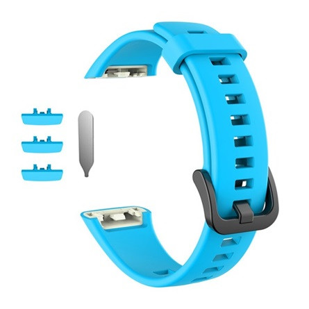Gigapack Huawei Band 6 Gigapack pótszíj egyedi méret, szilikon, VILÁGOSKÉK