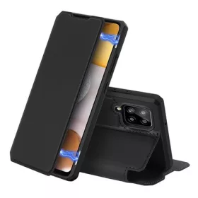   Dux Ducis Samsung A42 5G DUX DUCIS SKIN X tok álló, bőr hatású FLIP, wireless, FEKETE