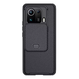   Nillkin Xiaomi Mi 11 Pro 5G NILLKIN CAMSHIELD PRO szilikon telefonvédő ütésállóság, csíkos, FEKETE
