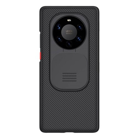 NILLKIN CAMSHIELD szilikon telefonvédő ütésállóság, csíkos, FEKETE Huawei Mate40pro+