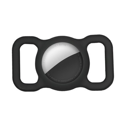 Gigapack iPhone 14 Pro Gigapack Szilikon tok nyakörvre fűzhető, matt, FEKETE Apple AirTag