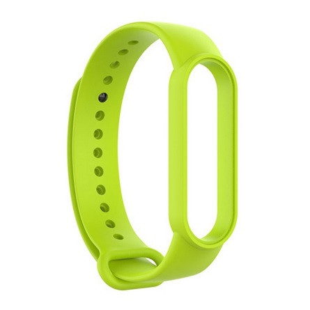 Gigapack Xiaomi Mi Band 6 NFC GIGAPACK pótszíj egyedi méret, szilikon, LIMEZÖLD