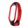 Gigapack Xiaomi Mi Band 5 Gigapack pótszíj egyedi méret, légáteresztő, FEKETE/PIROS