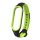 Gigapack Xiaomi Mi Band 5 Gigapack pótszíj egyedi méret, légáteresztő, FEKETE/ZÖLD