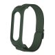 Gigapack Xiaomi Mi Band 6 Gigapack pótszíj egyedi méret, textil, SÖTÉTZÖLD