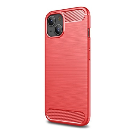 Gigapack iPhone 13 mini Gigapack szilikon telefonvédő ütésállóság, karbon minta, PIROS