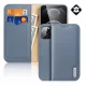 Dux Ducis iPhone 13 Pro Max DUX DUCIS HIVO tok álló, valódi bőr FLIP, RFID, VILÁGOSKÉK