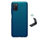 Nillkin Samsung A03s NILLKIN SUPER FROSTED műanyag telefonvédő gumírozott, érdes felület + asztali tartó, SÖTÉTKÉK