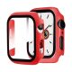 Gigapack Apple Watch Series 9 41mm Gigapack Műanyag keret ütésálló + kijelzővédő üveg PIROS