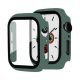 Gigapack Apple Watch Series 9 41mm Gigapack Műanyag keret ütésálló + kijelzővédő üveg SÖTÉTZÖLD