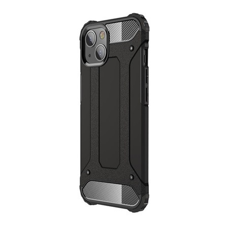 Gigapack iPhone 13 GIGAPACK Defender szilikon telefonvédő ütésállóság, fémhatás, FEKETE