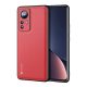 Dux Ducis Xiaomi 12 Pro DUX DUCIS FINO szilikon telefonvédő műanyag belső, rombusz, PIROS