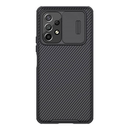 Nillkin Samsung A53 NILLKIN CAMSHIELD PRO szilikon telefonvédő ütésállóság, csíkos, FEKETE