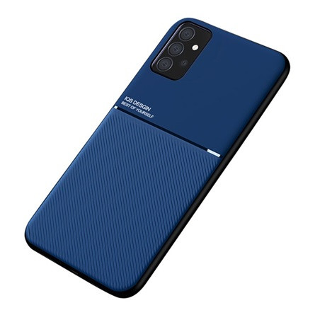 Gigapack Samsung A52 4G Gigapack Szilikon telefonvédő ütésállóság, csíkos, SÖTÉTKÉK