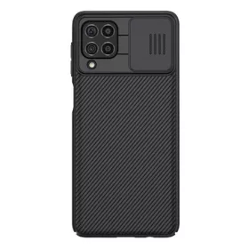   Nillkin Samsung F62 NILLKIN CAMSHIELD szilikon telefonvédő ütésállóság, csíkos, FEKETE