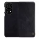 Nillkin Huawei P50 NILLKIN QIN tok álló, bőr hatású FLIP, kártyazseb, FEKETE
