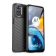 Gigapack Motorola Moto E32s Gigapack Szilikon telefonvédő ütésállóság, dombor minta, FEKETE