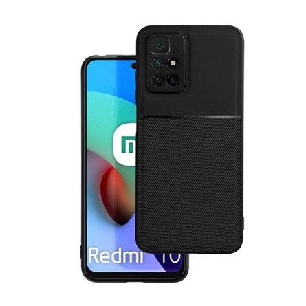 Gigapack Redmi 10 (2022) Gigapack Szilikon telefonvédő ütésállóság, csíkos, FEKETE