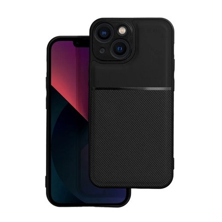 Gigapack iPhone 13 mini Gigapack Szilikon telefonvédő ütésállóság, csíkos, FEKETE