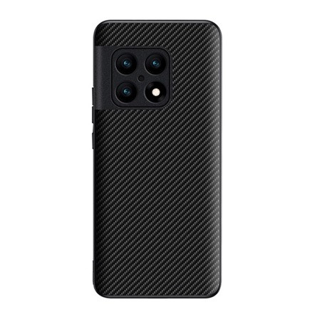 Gigapack OnePlus 10 Pro 5G Gigapack szilikon telefonvédő bőr hatású, karbon minta, FEKETE