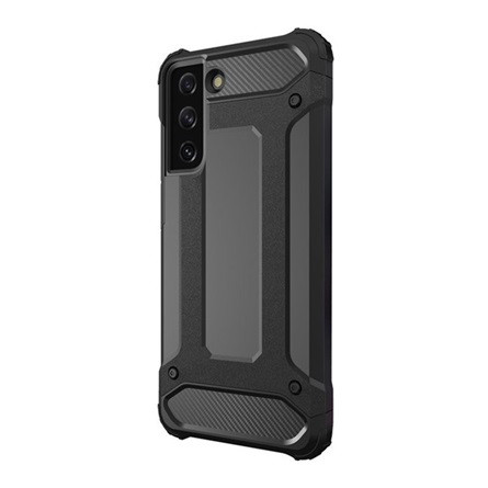Gigapack Samsung S22 5G Gigapack Defender szilikon telefonvédő ütésállóság, fémhatás, FEKETE