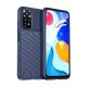 Gigapack Redmi Note 11 4G Gigapack Szilikon telefonvédő ütésállóság, dombor minta, SÖTÉTKÉK