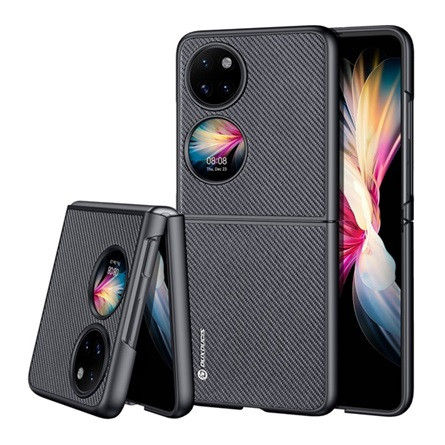 Dux Ducis Huawei P50 Pocket DUX DUCIS FINO szilikon telefonvédő műanyag belső, rombusz, FEKETE