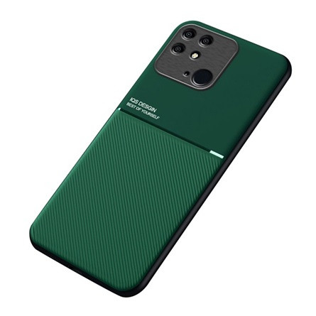Gigapack Redmi 10C Gigapack Szilikon telefonvédő ütésállóság, csíkos, SÖTÉTZÖLD