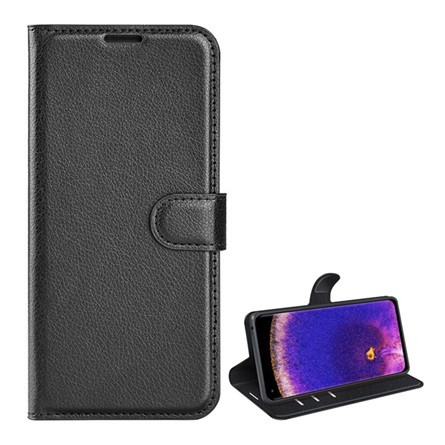 Gigapack Oppo Find X5 Pro Gigapack tok álló, bőr hatású FLIP, prémium, FEKETE