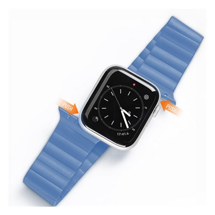 Dux Ducis Apple Watch Series 10 42mm DUX DUCIS pótszíj egyedi méret, mágneses, VILÁGOSKÉK