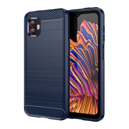gigapack Samsung Xcover 6 Pro GIGAPACK szilikon telefonvédő ütésállóság, karbon minta, SÖTÉTKÉK