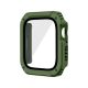 Gigapack Apple Watch Series 2 42mm Gigapack Műanyag keret ütésálló + kijelzővédő üveg SÖTÉTZÖLD