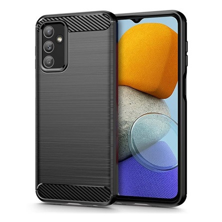 Gigapack Samsung M13 Gigapack Szilikon telefonvédő ütésállóság, karbon minta, FEKETE