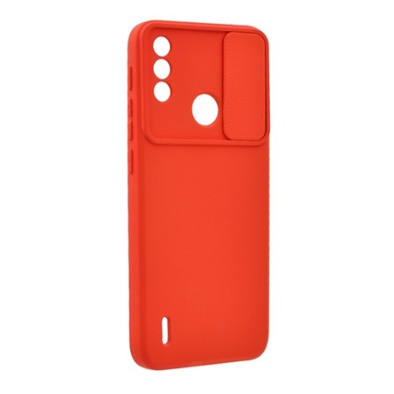 Gigapack Motorola Moto E7i Power GIGAPACK Szilikon telefonvédő matt, kameravédő, PIROS