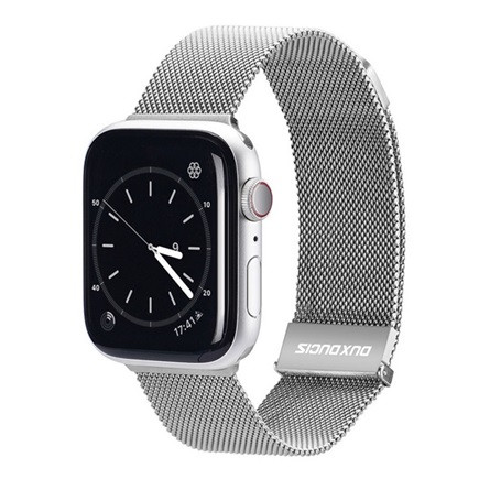 Dux Ducis Apple Watch Series 10 46mm DUX DUCIS pótszíj egyedi méret, mágneses, EZÜST