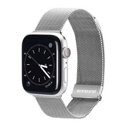 Dux Ducis Apple Watch Series 10 42mm DUX DUCIS pótszíj egyedi méret, mágneses, EZÜST