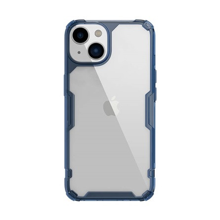 Nillkin iPhone 14 Plus NILLKIN NATURE PRO szilikon telefonvédő ütésállóság, légpárnás sarok, SÖTÉTKÉK