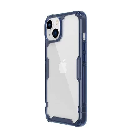 Nillkin iPhone 14 Plus NILLKIN NATURE PRO szilikon telefonvédő ütésállóság, légpárnás sarok, SÖTÉTKÉK