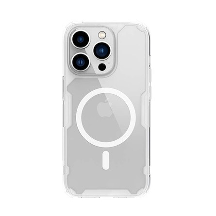 Nillkin iPhone 14 Pro NILLKIN NATURE PRO MAGNETIC műanyag telefonvédő ütésállóság, MagSafe, ÁTLÁTSZÓ