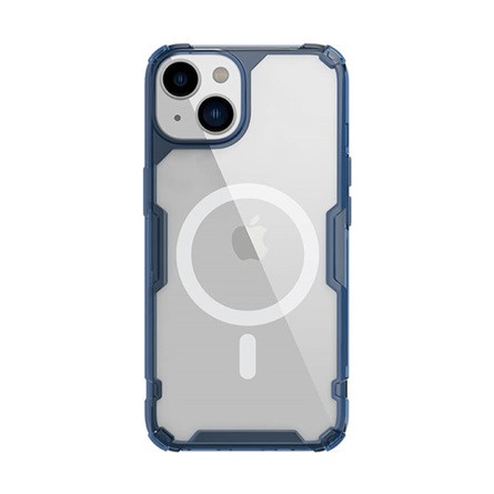 Nillkin iPhone 14 Plus NILLKIN NATURE PRO MAGNETIC műanyag telefonvédő ütésállóság, MagSafe, SÖTÉTKÉK
