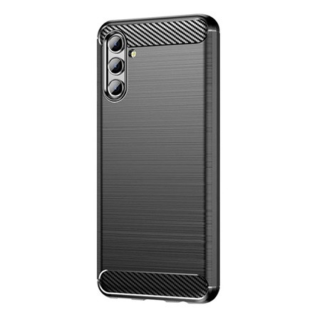 Gigapack Samsung A04s Gigapack Szilikon telefonvédő ütésállóság, karbon minta, FEKETE