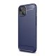 Gigapack iPhone 14 Gigapack szilikon telefonvédő ütésállóság, karbon minta, SÖTÉTKÉK